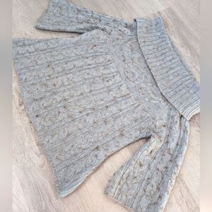 BCBGMaxazria Women's Cowl Neck Cable Knit Sweater Size XL